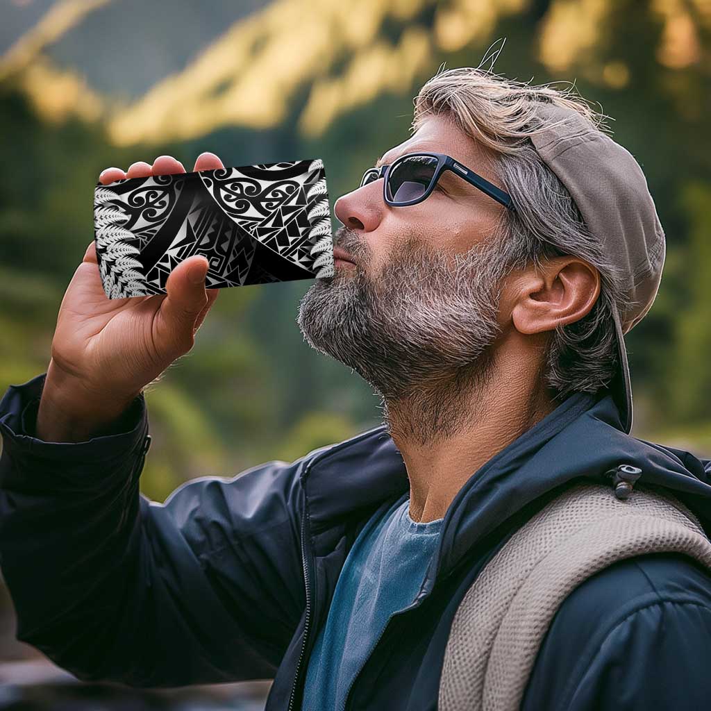 New Zealand Rugby Pacific Personalised 4 in 1 Can Cooler Tumbler All Black Maori Pasifika Fern Pattern