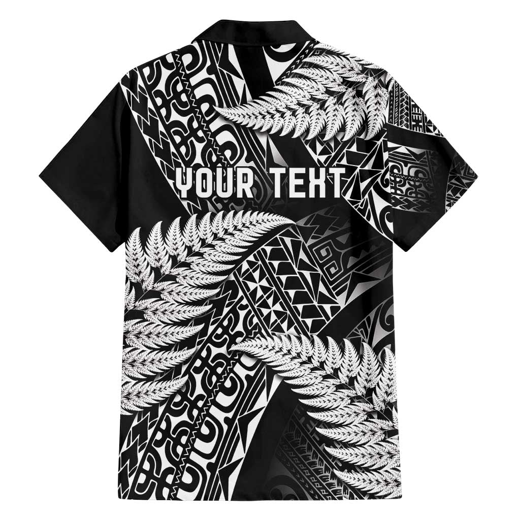 New Zealand Rugby Pacific Personalised Family Matching Puletasi and Hawaiian Shirt All Black Maori Pasifika Fern Pattern