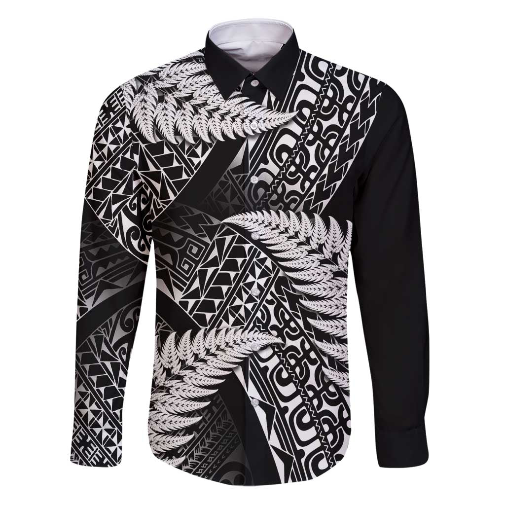 New Zealand Rugby Pacific Personalised Family Matching Puletasi and Hawaiian Shirt All Black Maori Pasifika Fern Pattern