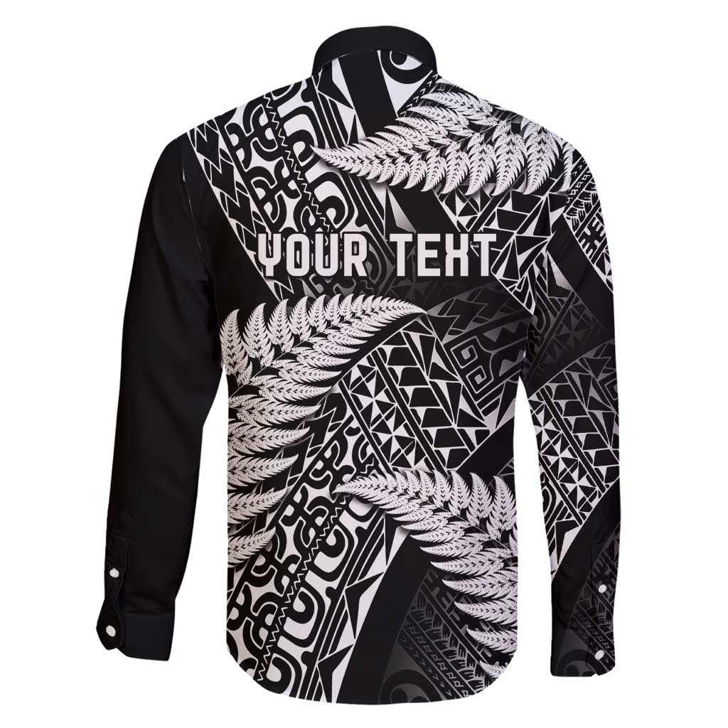 New Zealand Rugby Pacific Personalised Family Matching Short Sleeve Bodycon Dress and Hawaiian Shirt All Black Maori Pasifika Fern Pattern