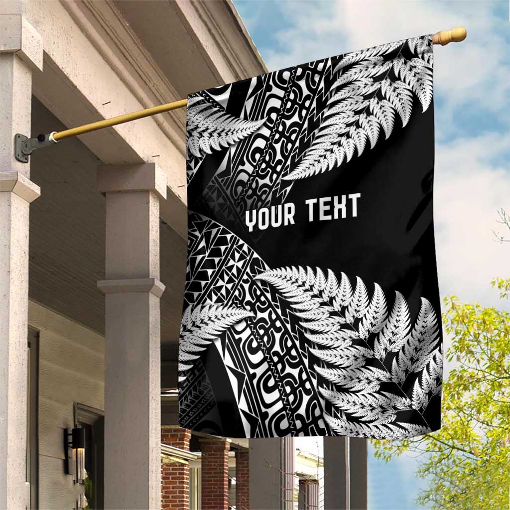 New Zealand Rugby Pacific Personalised Garden Flag All Black Maori Pasifika Fern Pattern
