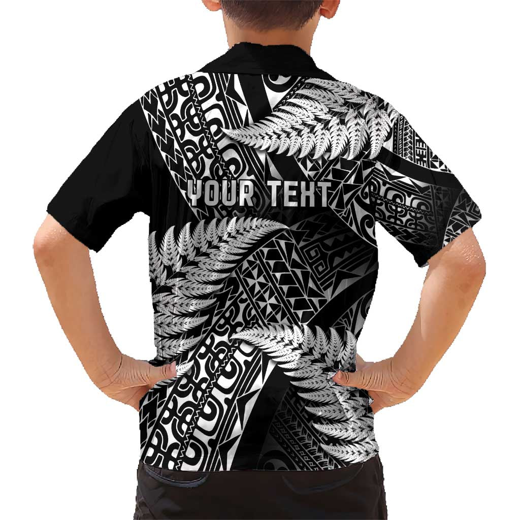 New Zealand Rugby Pacific Personalised Hawaiian Shirt All Black Maori Pasifika Fern Pattern