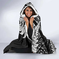 New Zealand Rugby Pacific Personalised Hooded Blanket All Black Maori Pasifika Fern Pattern