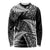 New Zealand Rugby Pacific Personalised Long Sleeve Shirt All Black Maori Pasifika Fern Pattern