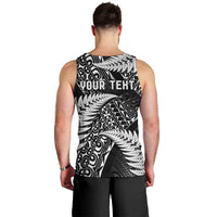New Zealand Rugby Pacific Personalised Men Tank Top All Black Maori Pasifika Fern Pattern