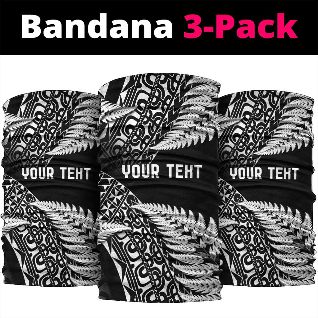 New Zealand Rugby Pacific Personalised Neck Gaiter All Black Maori Pasifika Fern Pattern - Polynesian Pride