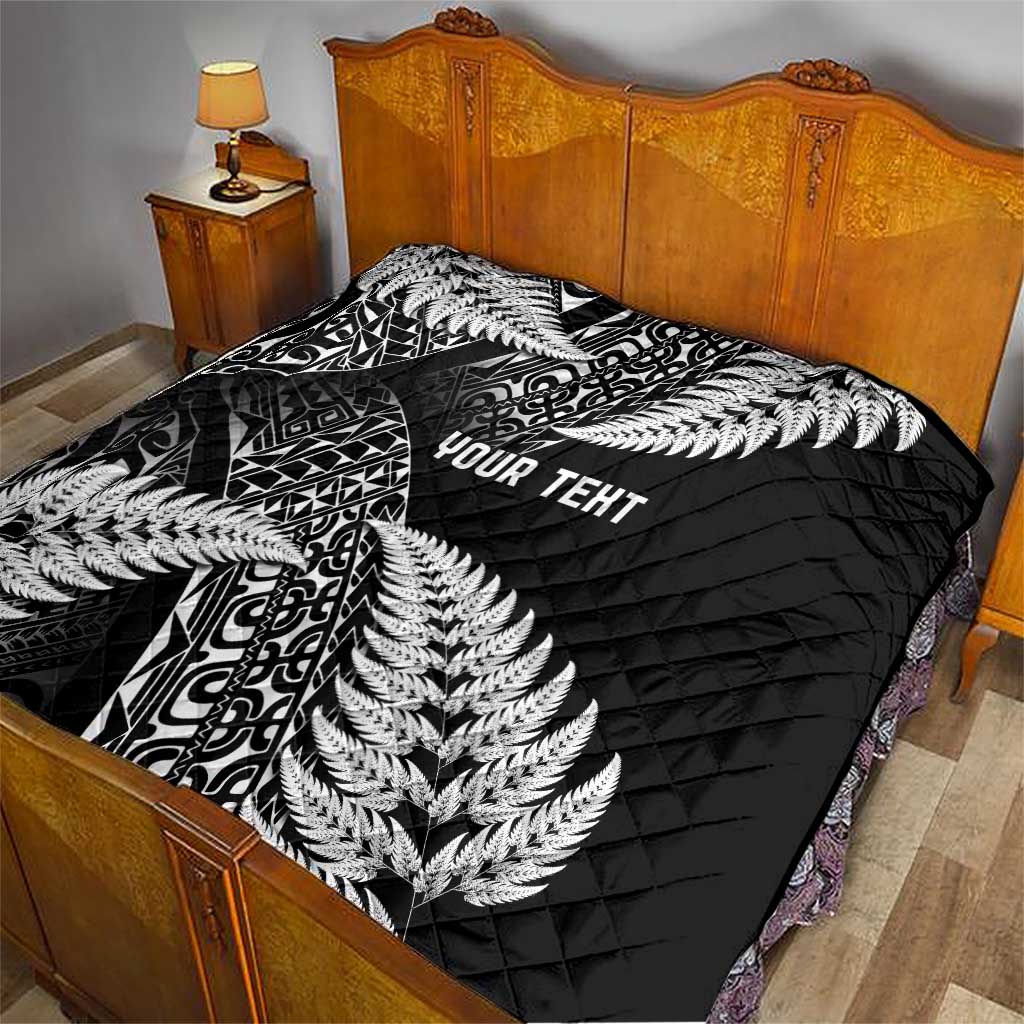 New Zealand Rugby Pacific Personalised Quilt All Black Maori Pasifika Fern Pattern