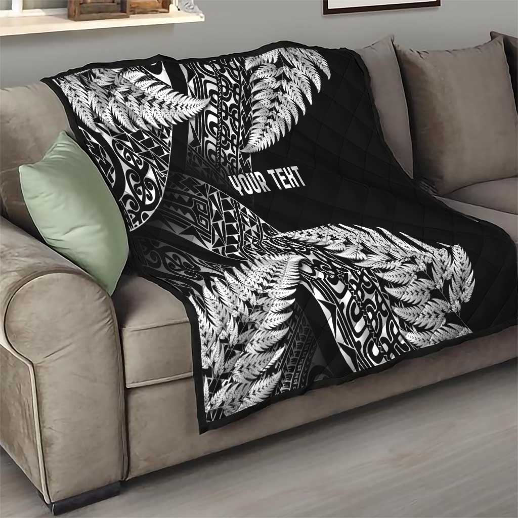 New Zealand Rugby Pacific Personalised Quilt All Black Maori Pasifika Fern Pattern