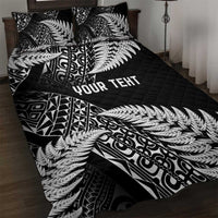 New Zealand Rugby Pacific Personalised Quilt Bed Set All Black Maori Pasifika Fern Pattern
