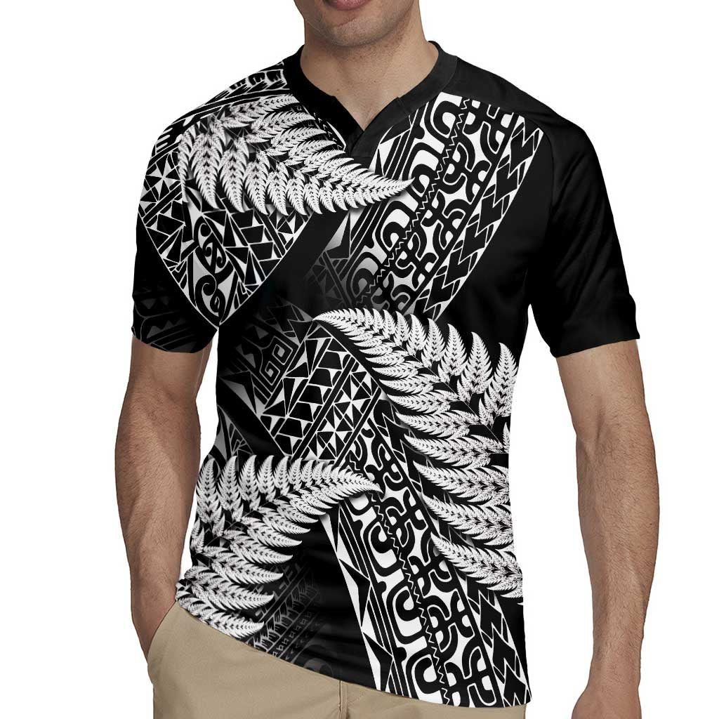New Zealand Rugby Pacific Personalised Rugby Jersey All Black Maori Pasifika Fern Pattern