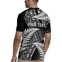 New Zealand Rugby Pacific Personalised Rugby Jersey All Black Maori Pasifika Fern Pattern