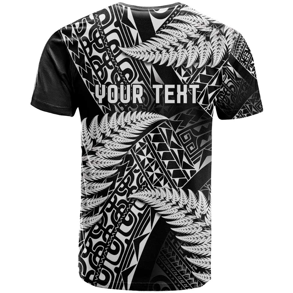 New Zealand Rugby Pacific Personalised T Shirt All Black Maori Pasifika Fern Pattern