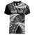 New Zealand Rugby Pacific Personalised Women V-Neck T-Shirt All Black Maori Pasifika Fern Pattern