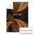 New Zealand Rugby Pacific Personalised Blanket All Gold Maori Pasifika Fern Pattern