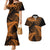 New Zealand Rugby Pacific Personalised Couples Matching Mermaid Dress and Hawaiian Shirt All Gold Maori Pasifika Fern Pattern