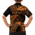 New Zealand Rugby Pacific Personalised Family Matching Puletasi and Hawaiian Shirt All Gold Maori Pasifika Fern Pattern
