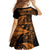New Zealand Rugby Pacific Personalised Family Matching Puletasi and Hawaiian Shirt All Gold Maori Pasifika Fern Pattern