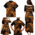 New Zealand Rugby Pacific Personalised Family Matching Puletasi and Hawaiian Shirt All Gold Maori Pasifika Fern Pattern
