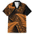 New Zealand Rugby Pacific Personalised Family Matching Puletasi and Hawaiian Shirt All Gold Maori Pasifika Fern Pattern
