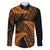 New Zealand Rugby Pacific Personalised Family Matching Puletasi and Hawaiian Shirt All Gold Maori Pasifika Fern Pattern