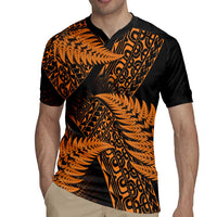New Zealand Rugby Pacific Personalised Rugby Jersey All Gold Maori Pasifika Fern Pattern
