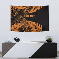 New Zealand Rugby Pacific Personalised Tapestry All Gold Maori Pasifika Fern Pattern