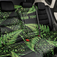 New Zealand Rugby Pacific Personalised Back Car Seat Cover All Lime Maori Pasifika Fern Pattern