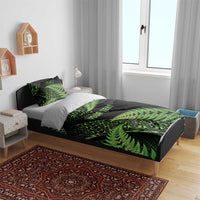 New Zealand Rugby Pacific Personalised Bedding Set All Lime Maori Pasifika Fern Pattern
