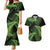 New Zealand Rugby Pacific Personalised Couples Matching Mermaid Dress and Hawaiian Shirt All Lime Maori Pasifika Fern Pattern