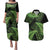 New Zealand Rugby Pacific Personalised Couples Matching Puletasi and Hawaiian Shirt All Lime Maori Pasifika Fern Pattern