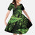 New Zealand Rugby Pacific Personalised Family Matching Puletasi and Hawaiian Shirt All Lime Maori Pasifika Fern Pattern