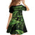 New Zealand Rugby Pacific Personalised Family Matching Puletasi and Hawaiian Shirt All Lime Maori Pasifika Fern Pattern