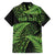 New Zealand Rugby Pacific Personalised Family Matching Puletasi and Hawaiian Shirt All Lime Maori Pasifika Fern Pattern