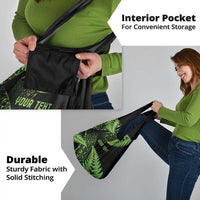 New Zealand Rugby Pacific Personalised Grocery Bag All Lime Maori Pasifika Fern Pattern