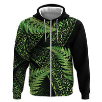New Zealand Rugby Pacific Personalised Hoodie All Lime Maori Pasifika Fern Pattern