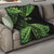 New Zealand Rugby Pacific Personalised Quilt All Lime Maori Pasifika Fern Pattern