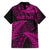 New Zealand Rugby Pacific Personalised Family Matching Puletasi and Hawaiian Shirt All Pink Maori Pasifika Fern Pattern