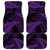 New Zealand Rugby Pacific Personalised Car Mats All Purple Maori Pasifika Fern Pattern