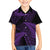 New Zealand Rugby Pacific Personalised Family Matching Puletasi and Hawaiian Shirt All Purple Maori Pasifika Fern Pattern