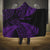 New Zealand Rugby Pacific Personalised Hooded Blanket All Purple Maori Pasifika Fern Pattern
