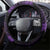 New Zealand Rugby Pacific Steering Wheel Cover All Purple Maori Pasifika Fern Pattern