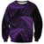 New Zealand Rugby Pacific Personalised Sweatshirt All Purple Maori Pasifika Fern Pattern
