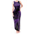 New Zealand Rugby Pacific Personalised Tank Maxi Dress All Purple Maori Pasifika Fern Pattern
