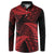 New Zealand Rugby Pacific Personalised Button Sweatshirt All Red Maori Pasifika Fern Pattern