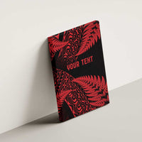 New Zealand Rugby Pacific Personalised Canvas Wall Art All Red Maori Pasifika Fern Pattern