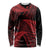 New Zealand Rugby Pacific Personalised Long Sleeve Shirt All Red Maori Pasifika Fern Pattern