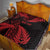 New Zealand Rugby Pacific Personalised Quilt All Red Maori Pasifika Fern Pattern