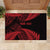 New Zealand Rugby Pacific Personalised Rubber Doormat All Red Maori Pasifika Fern Pattern