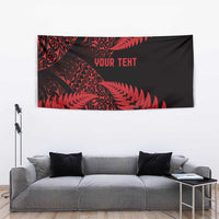 New Zealand Rugby Pacific Personalised Tapestry All Red Maori Pasifika Fern Pattern