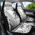 Custom Fiji Rugby Car Seat Cover Polynesian Fijian Masi Palm Tree